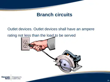 Slide 39: Branch circuits