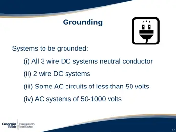 Slide 47: Grounding