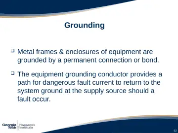Slide 52: Grounding