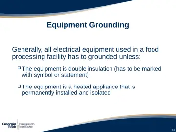 Slide 53: Equipment Grounding