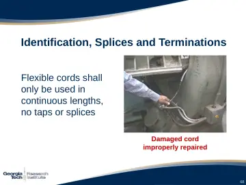 Slide 68: Identification, Splices and Terminations