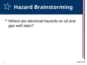 Slide 2: Hazard Brainstorming