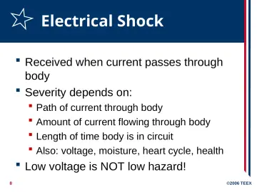 Slide 8: Electrical Shock