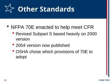Slide 15: Other Standards