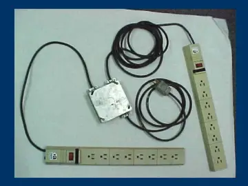 Slide 107: Example of properly labeled electric service: motors, disconnects and breakers
