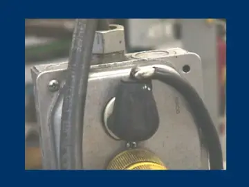 Slide 110: Example of properly labeled electric service: motors, disconnects and breakers