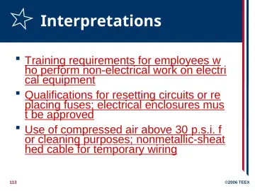 Slide 113: Interpretations