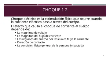 Slide 14: CHOQUE 1.2