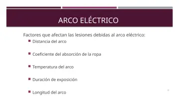 Slide 17: ARCO ELÉCTRICO