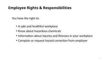 Slide 4: Employee Rights & Responsibilities