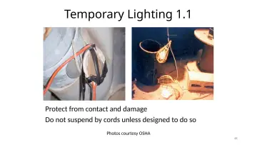 Slide 48: Temporary Lighting 1.1