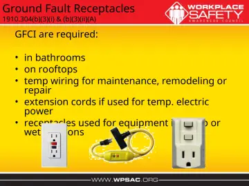Slide 4: Ground Fault Receptacles