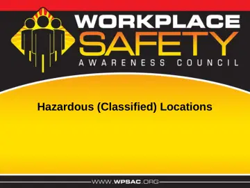 Slide 1: Hazardous (Classified) Locations