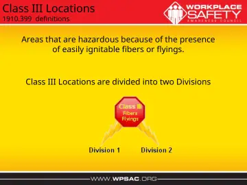 Slide 13: Class III Locations