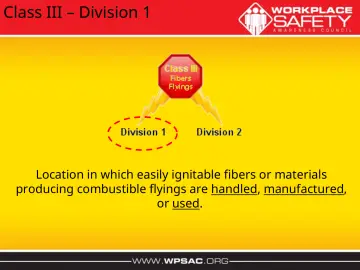 Slide 14: Class III – Division 1