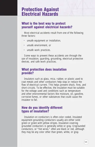 Page 16: Protection Against Electrical Hazards
