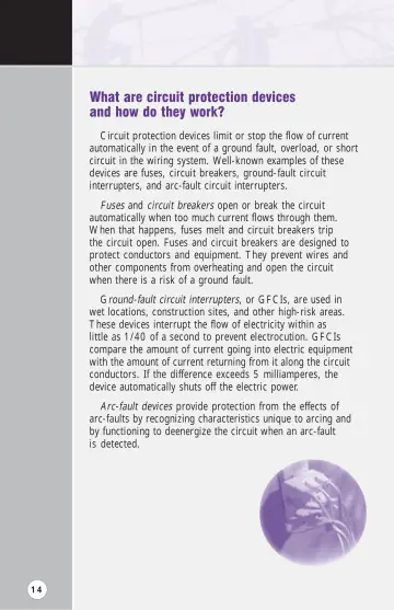 Page 19: What are circuit protection devices and how do they work?