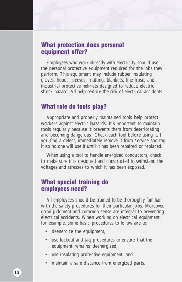 Page 23: What protection does personal equipment offer?