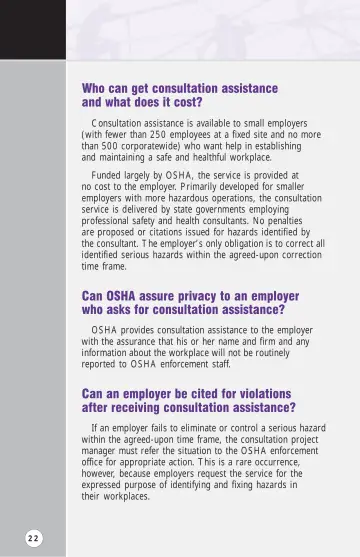 Page 27: Who can get consultation assistance and what does it cost?