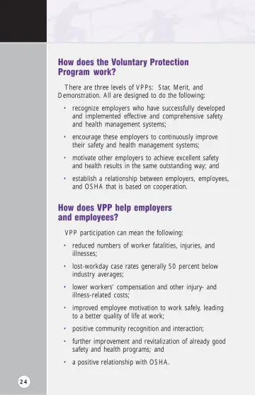 Page 29: How does the Voluntary Protection Program work?