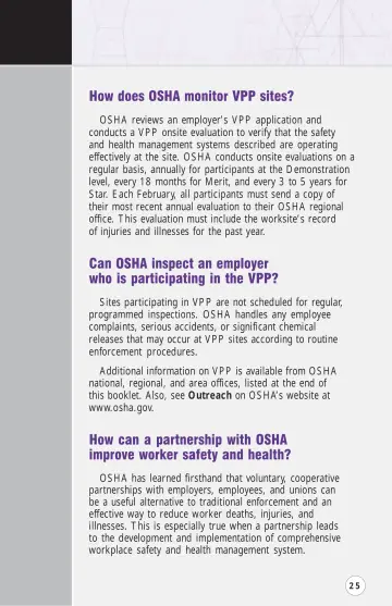 Page 30: How does OSHA monitor VPP sites?