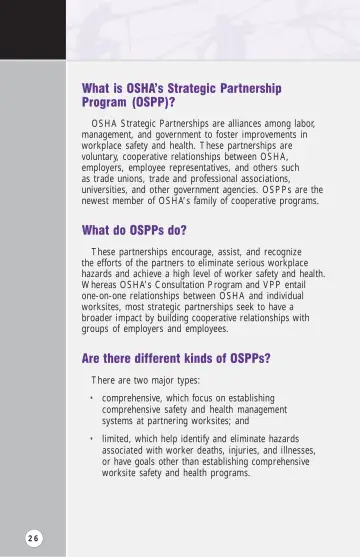 Page 31: What is OSHA’s Strategic Partnership Program (OSPP)?