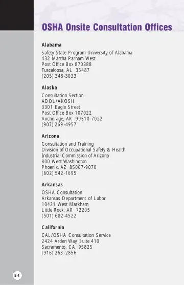 Page 59: OSHA Onsite Consultation Offices