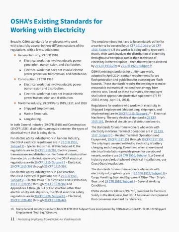 Page 14: OSHA’s Existing Standards for Working with Electricity