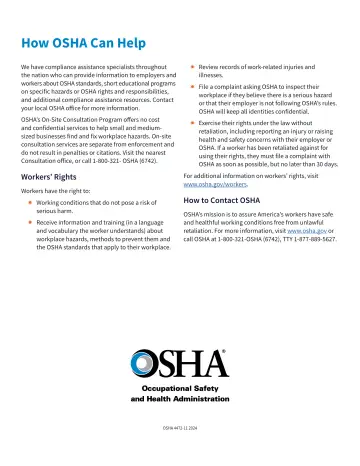 Page 15: How OSHA Can Help