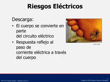 Slide 11: Riesgos Eléctricos