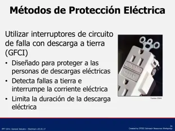Slide 34: Métodos de Protección Eléctrica