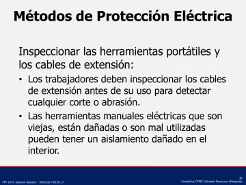Slide 36: Métodos de Protección Eléctrica