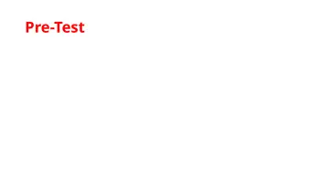 Slide 4: Pre-Test