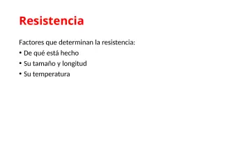 Slide 18: Resistencia