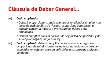 Slide 21: Cláusula de Deber General…