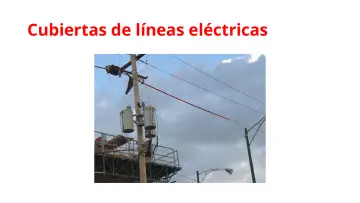 Slide 36: Cubiertas de líneas eléctricas