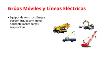 Slide 43: Grúas Móviles y Líneas Eléctricas