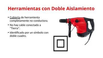Slide 62: Herramientas con Doble Aislamiento