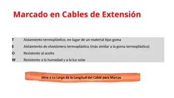 Slide 68: Marcado en Cables de Extensión