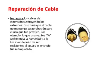 Slide 69: Reparación de Cable