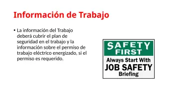 Slide 95: Información de Trabajo