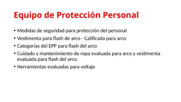 Slide 107: Equipo de Protección Personal