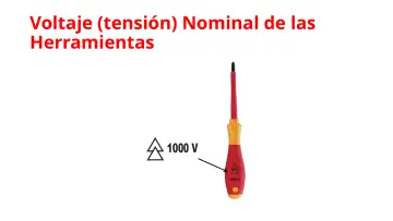 Slide 112: Voltaje (tensión) Nominal de las Herramientas