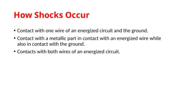 Slide 8: How Shocks Occur