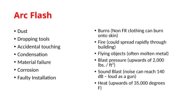 Slide 10: Arc Flash