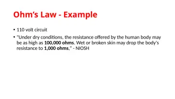 Slide 21: Ohm’s Law - Example