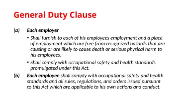 Slide 24: General Duty Clause