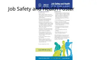 Slide 26: Job Safety and Health Poster