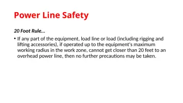 Slide 48: Power Line Safety