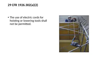 Slide 77: 29 CFR 1926.302(a)(2)